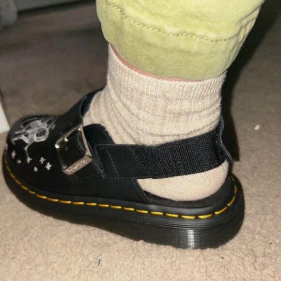 Dr. Martens JORGE II CELESTIAL MOTH EMBROIDERED MULES MSRP$210 Chic & Grunge - Picture 6 of 16